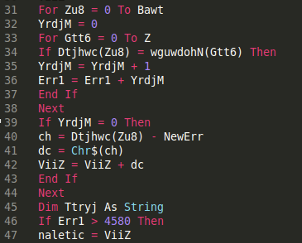 deobfuscation routing