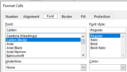 change font color